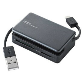 ELECOM エレコム エレコム カードリーダー USB2.0 microUSBコネクタ搭載 パソコン スマホ タブレット対応 ブラック MRS-MB07BK