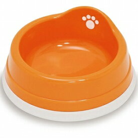 伊勢藤 すべり止め付きペット皿 ペット用食器 ミニ オレンジ