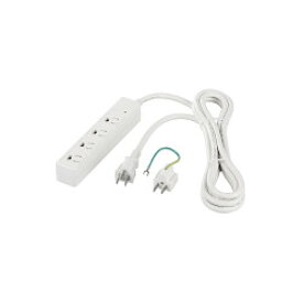 BUFFALO バッファロー BSTAPMS3430WH RoHS 3ピン電源タップ 4個口 マグネット 3m ホワイト(BSTAPMS3430WH)