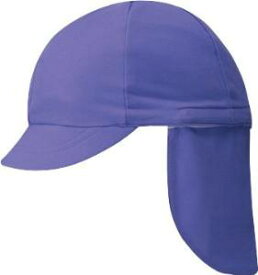 フットマーク 101215　フラップ付き体操帽子(取り外しタイプ)　フリー　ムラサキ