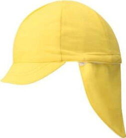フットマーク 101215　フラップ付き体操帽子(取り外しタイプ)　フリー　レモン