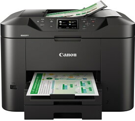 CANON キャノン MB2730 MAXIFY インクジェットプリンター インク4色 顔料 600×1200 dpi 最大用紙サイズA4 接続(USB)〇 接続(有線LAN/無線LAN)〇 スキャナ機能有り コピー機能有り FAX機能有り ブラック