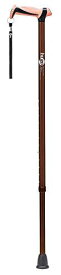 竹虎 (104753)ヒューゴステッキ ブラウン　・全長：68～96cm（2.5cm間隔、12段階）/シャフト径：上部φ22mm、下部φ19mm