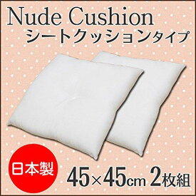 イケヒコ ヌードクッション 国産 シート 椅子用 『ヌード』 アイボリー 約45×45cm 2枚組