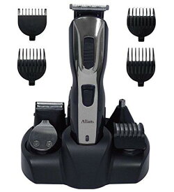 マクロス Allans 充電式 メンズ グルーミング オールマイティ 5 (髪バリカン、髭剃り、ラインバリカン、鼻毛、ボディ) MEBM-22