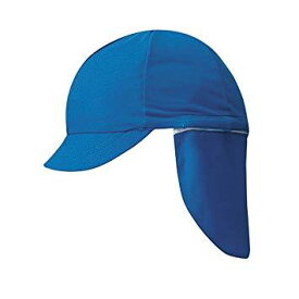 フットマーク 101215フラップ付き体操帽子(取り外しタイプ) L ブルー