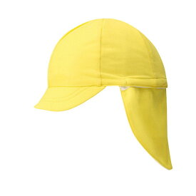 フットマーク 101215フラップ付き体操帽子(取り外しタイプ) L レモン