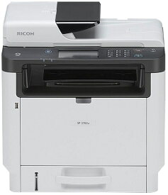 【在庫限即納】RICOH リコー SP 3700SF 513821 モノクロレーザープリンター トナー 1200×1200 dpi 最大用紙サイズA4 接続(USB)〇 接続(有線LAN)〇 スキャナ機能有り コピー機能有り FAX機能有り ホワイト