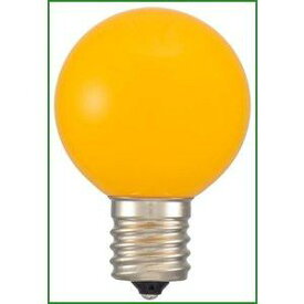 OHM オーム電機 OHM LEDミニボール球装飾用 G40/E17/1.2W/50lm/黄色 LDG1Y-H-E17 13 (1518089)