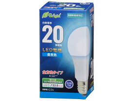 OHM オーム電機 LED電球(20形相当/265lm/2.0W/昼光色/E26/全方向配光260°/密閉形器具対応) LDA2D-G AG27