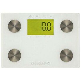 OHM オーム電機 体重体組成計(強化ガラス製測定台/単4形×3本使用/ホワイト) HB-KG12H2-W