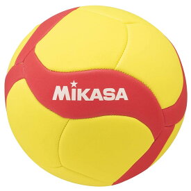 ミカサ(MIKASA)スマイルバレーボール 4号(小学生・中学生向け)マシン縫い イエロー/レッド STPEV4W-YR
