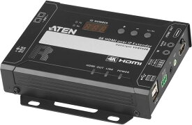 ATEN 【VE8950R】対応トランスミッターと併用し、映像信号をネットワーク経由で遅延や画質の劣化が少ない状態で延長可能