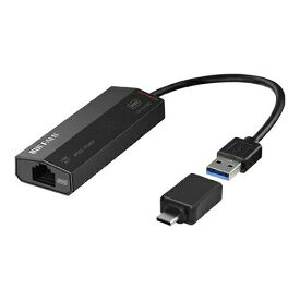 BUFFALO バッファロー 2.5GbE対応 USB LANアダプター TypeAtoC変換コネクタ付属(LUA-U3-A2G/C)