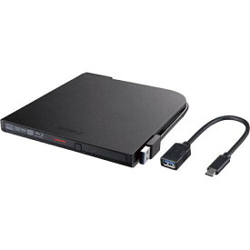 【在庫限即納】BUFFALO バッファロー USB3.2(Gen1)対応 ポータブルBD 再生/書込ソフト添付 ブラック(BRXL-PT6U3-BKE)
