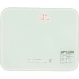 OHM オーム電機 デジタル体重計(単4形×3本使用/ホワイト) HBK-T103-W