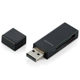 ELECOM エレコム エレコム メモリカードリーダー USB2.0 SD+microSD 33+5(アダプタ使用)メディア対応 直挿しタイプ ブラック MR-D205BK