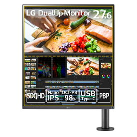 LG LG電子 27.6型 2560×2880 Nano IPS USB Type-C 液晶ディスプレイ ブラック(28MQ780-B)