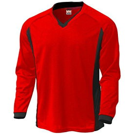 ウンドウ(Wundou) ベーシックロングスリーブサッカーシャツ　P－1930J　レッド（11）　サイズ：130