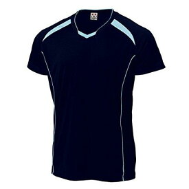 ウンドウ(Wundou) バレーボールシャツ　P－1610　紺xサックス（81）　サイズ：XXL
