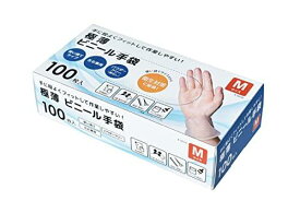 パークレーン ビニール手袋 M 100枚入 (-)