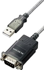 ELECOM エレコム USBtoシリアルケーブル/USBオス_RS-232C用/グラファイト(UC-SGT2)