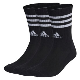 ADIDAS アディダス adidas ACHWSPWクッション3ストライプ3Pクル 品番:EBB67 カラー:ブラック/ホワイト(IC1321) サイズ:M