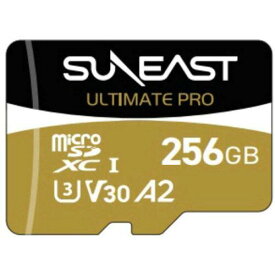 SUNEAST ULTIMATE PRO microSDXC UHS-I Card GOLD 256GB V30(SE-MSDU1256B185)