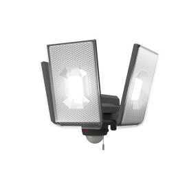 【在庫限即納】MUSASHI ムサシ 12.5W×3灯スライド型LEDセンサーライト コンセント式 屋外 防水 人感センサー 調光・調色機能 常夜灯 投光器 フラッシュ発光 高輝度3750ルーメン LED-AC3050