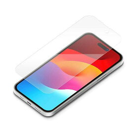 PGA iPhone 15 Pro Max/iPhone 15 Plus フレーム付保護ガラスブルーライト低減/光沢(PG-23CGL03BL)