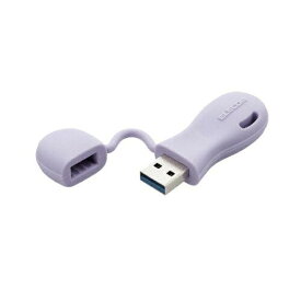 ELECOM エレコム USBメモリー/USB3.2(Gen1)対応/一体型キャップ式/子ども用/32GB/パープル(MF-JRU3032GPU)