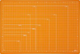 ナカバヤシ 折りたたみカッティングマット A3 オレンジ　CTMOA3OR OR