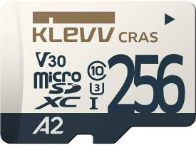 KLEVV microSDXC 256GB UHS-I U3 V30 A2 最大読込:100MB/s 4K対応 Nintendo Switch 動作確認済 永久保証 K256GUSD6U3-CA