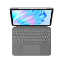 LOGICOOL ロジクール Combo Touch(iPad Air 11インチ M2、iPad Air 第5世代用)(IK1178GRA)