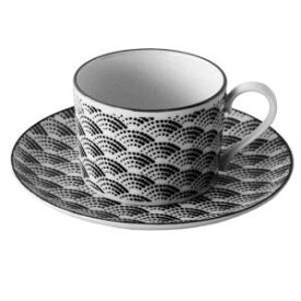 アワサカ ≪メーカー取寄≫【komon】 コーヒー碗皿 [日本製 美濃焼 食器 陶器] (aw1814546088014721)【入数:40】