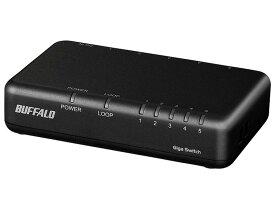 BUFFALO バッファロー Giga5ポート スイッチングハブ 電源外付け プラスチック筐体 マグネットなし(LSW7-GT-5EPL/BK)