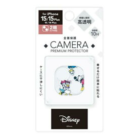 ピージーエー(PGA) PGA PG-D23ACLG12MKY iPhone 15/15 Plus/14/14 Plus用 カメラフルプロテクター [ミッキー＆フレンズ](PG-D23ACLG12MKY)
