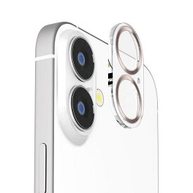 ピージーエー(PGA) PGA PG-25ACLG11GD iPhone 17/16/16 Plus用 カメラフルプロテクター [クリア/メタルゴールド](PG-25ACLG11GD)