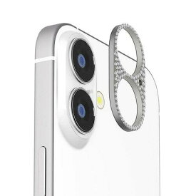 ピージーエー(PGA) PGA PG-25ALGD07SV iPhone 17/16/16 Plus用 カメラレンズフレーム [ラインストーン/シルバー](PG-25ALGD07SV)