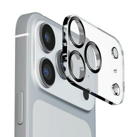 ピージーエー(PGA) PGA PG-25BCLG05BK iPhone 17 Pro用 カメラフルプロテクター [クリア/メタルブラック](PG-25BCLG05BK)
