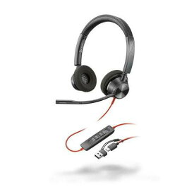Poly ヘッドセット BW 3320 3.5mm/USB-A/Cアダプタ付 USB-C 両耳タイプ MS(8X220AA)