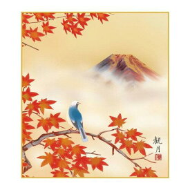 COMOLIFE コモライフ 色紙 森山観月 紅葉に富士 24.2×27.2cm K5-013 (2167344)