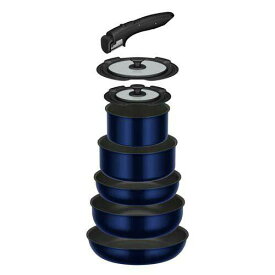 サーモス(THERMOS) サーモス THERMOS 取っ手のとれるフライパン8点セットEA ガス火対応 デ (-)