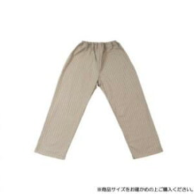 角野晒染 KADONO SARASHI SOME 和晒ガーゼ ストレートパンツ ストライプ ベージュ Mサイズ (2320159)