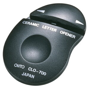 オート セラミックレターオープナー CLO-700R&Lクロ 黒 1個 【ECJ】