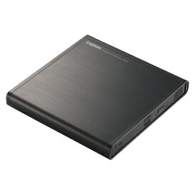 【まとめ買い10個セット品】ロジテック DVDドライブ USB2.0 LDR-PMJ8U2LBK 1台付属のUSBケーブル1本でバスパワー駆動。Surface　Pro　3／4、SurfaceBookでも、付属のUSBケーブル1本で動作。【ECJ】