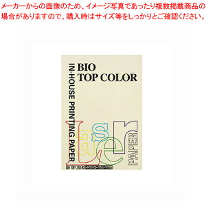 バイオトップカラー A4判 100枚 BT130 バニラ 1冊【両面印刷ができる 上質 カラーペーパー A4 招待状作成 チラシ作成 業務用】【ECJ】