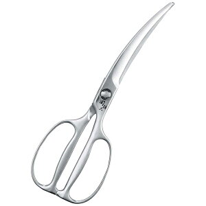 【まとめ買い10個セット品】関孫六 鋳造オールステンレス カーブキッチン鋏 DH3346【ECJ】