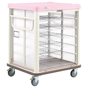 エレクター COO常温配膳車 シャッター式 リフトタイプ JCSL20SP シュガーピンク【ECJ】