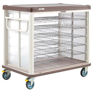 エレクター COO常温配膳車 シャッター式 ベーシックタイプ JCSB48CB カフェブラウン【ECJ】